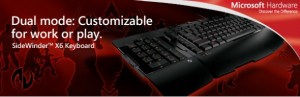 microsoft gaming keyboards x4, x6, reclusa.